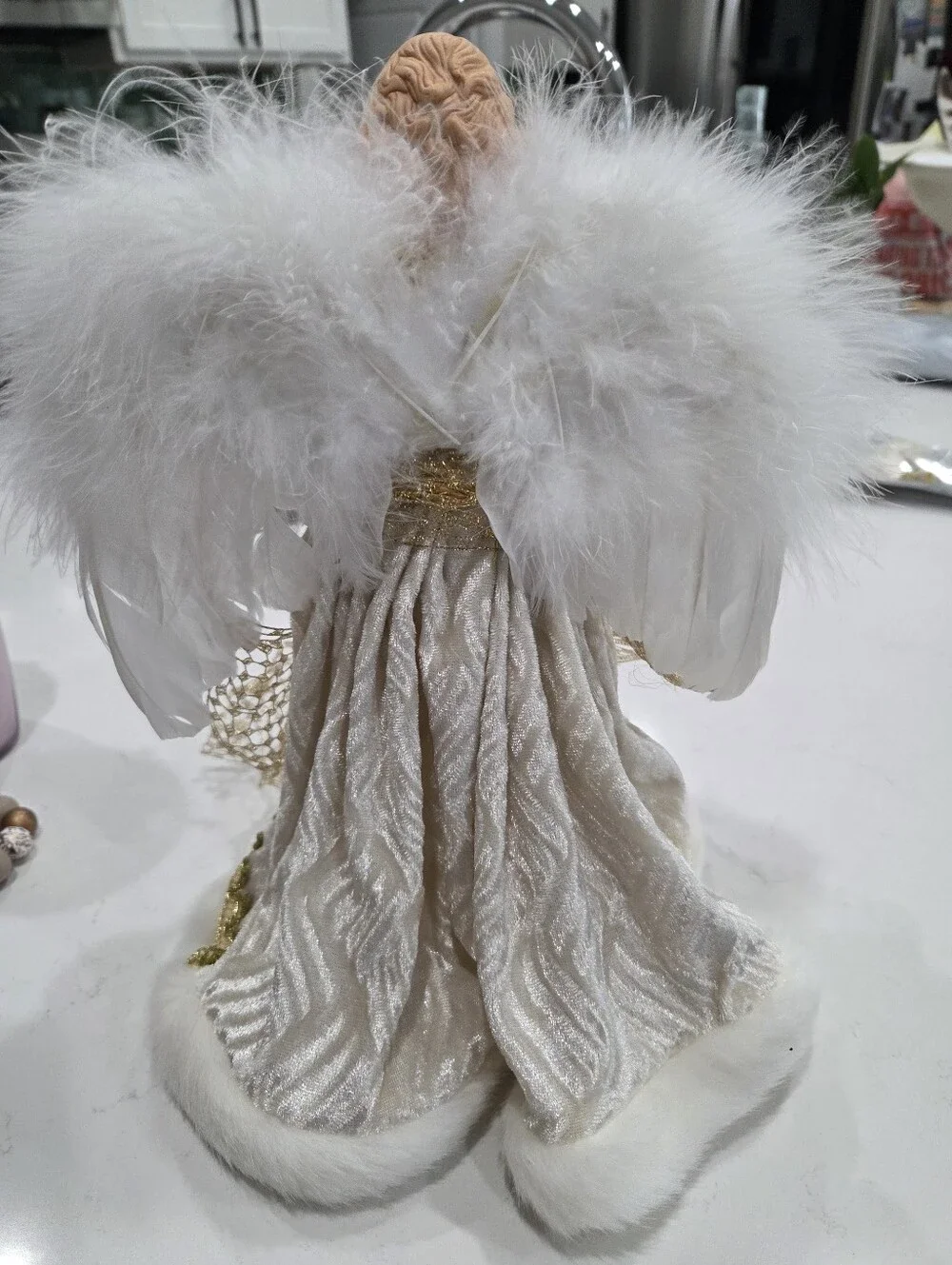 Angel Tree Topper Shelf Decor Mantel Christmas